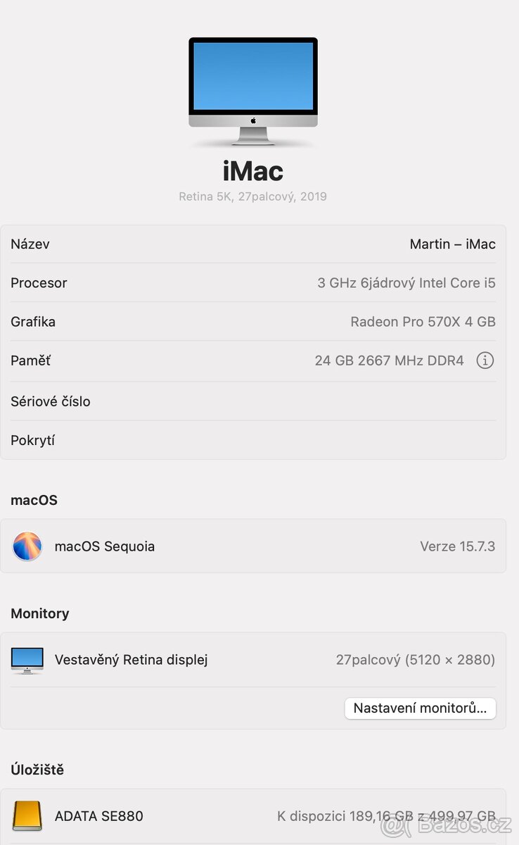 Apple iMac 27" 5K i5 2019 - 4