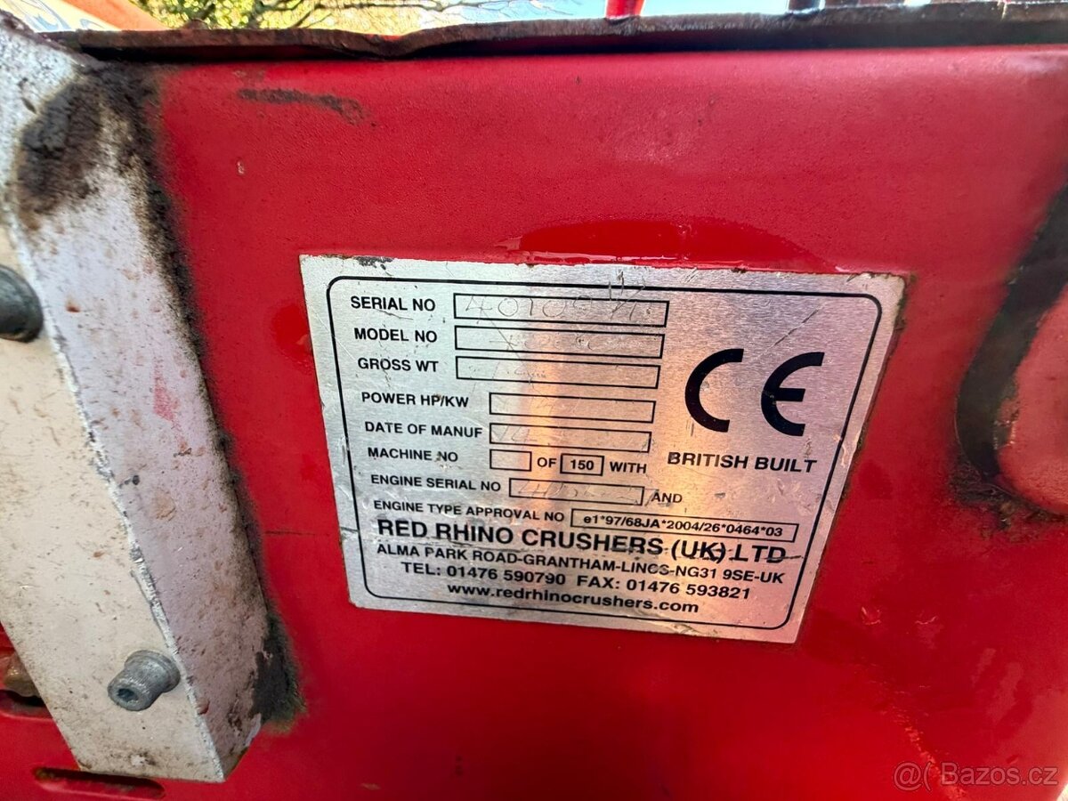 Drtička.Drtič suti betonu Red Rhino - 4