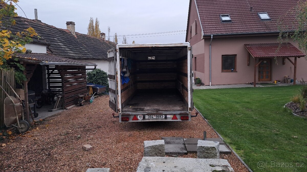 Dvouosý brzdeny vozík za auto - 4