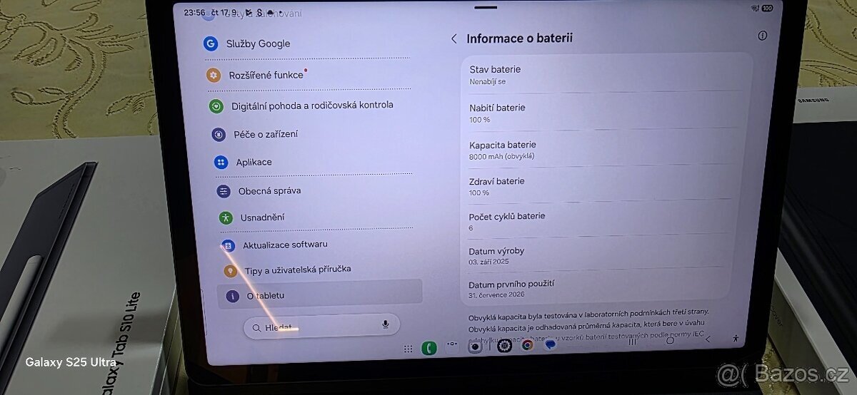 tablet Samsung Galaxy TAB S10 Lite 128GB sedy novy - 4