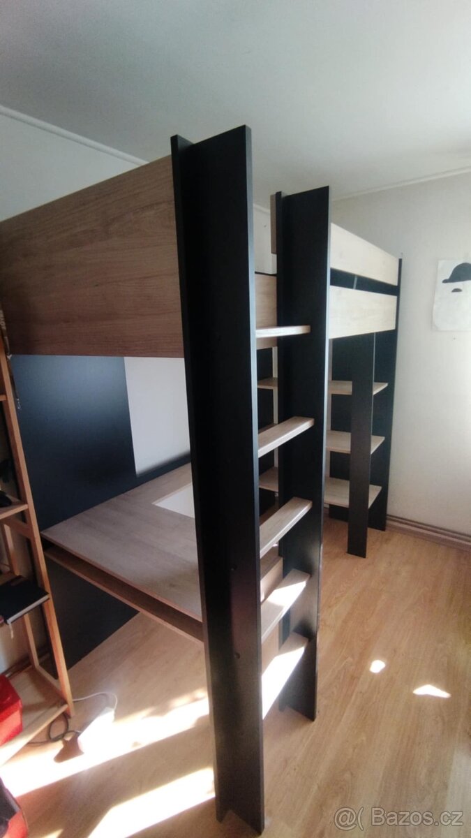 Patrová postel s policemi a psacím stolem Duplex - 4
