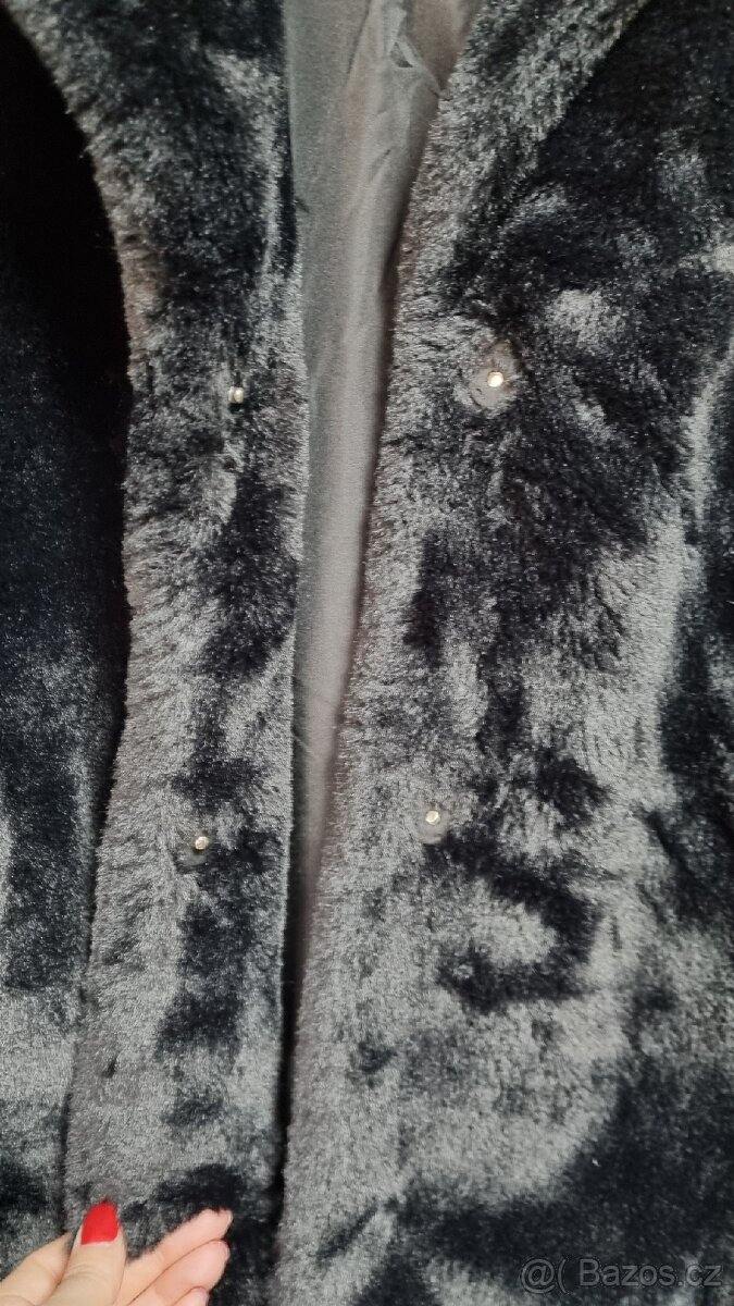 KOŽEŠINOVÝ KABÁT H&M - XS - 4