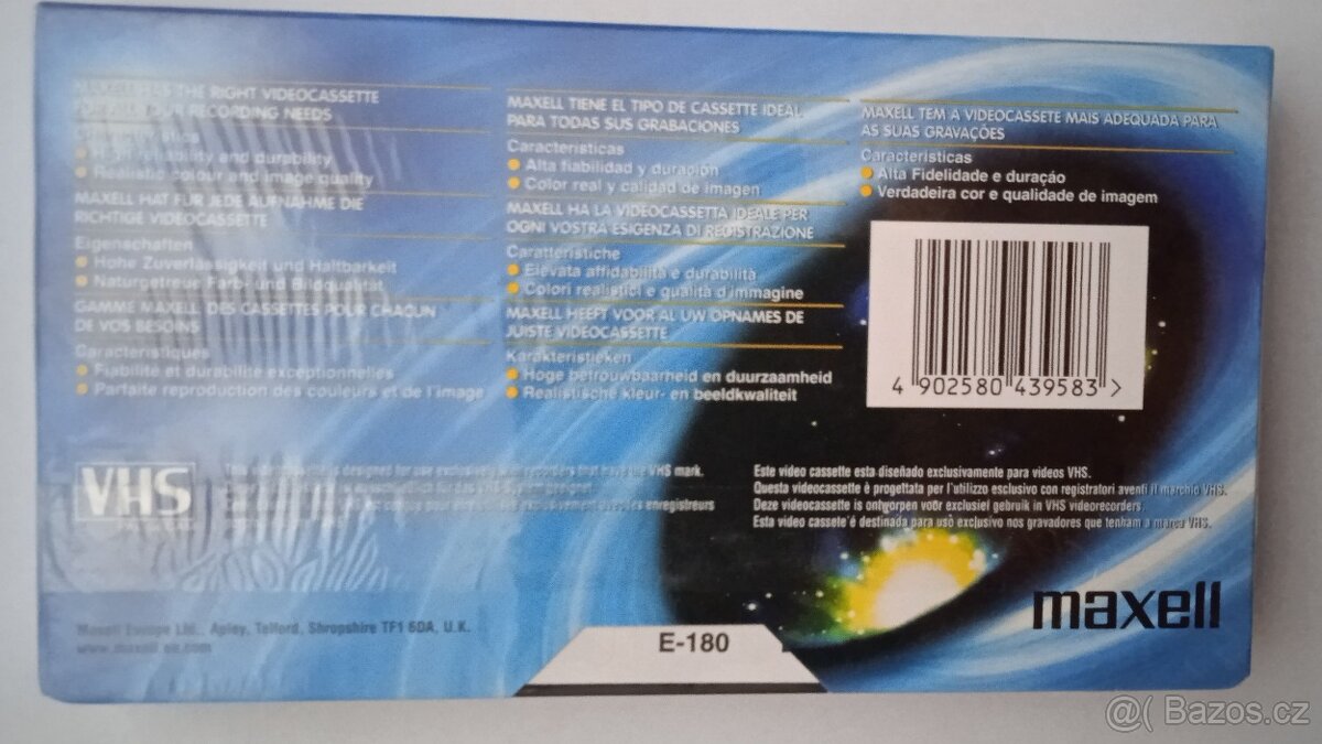 VHS MAXELL - videokazety NOVÉ - 4