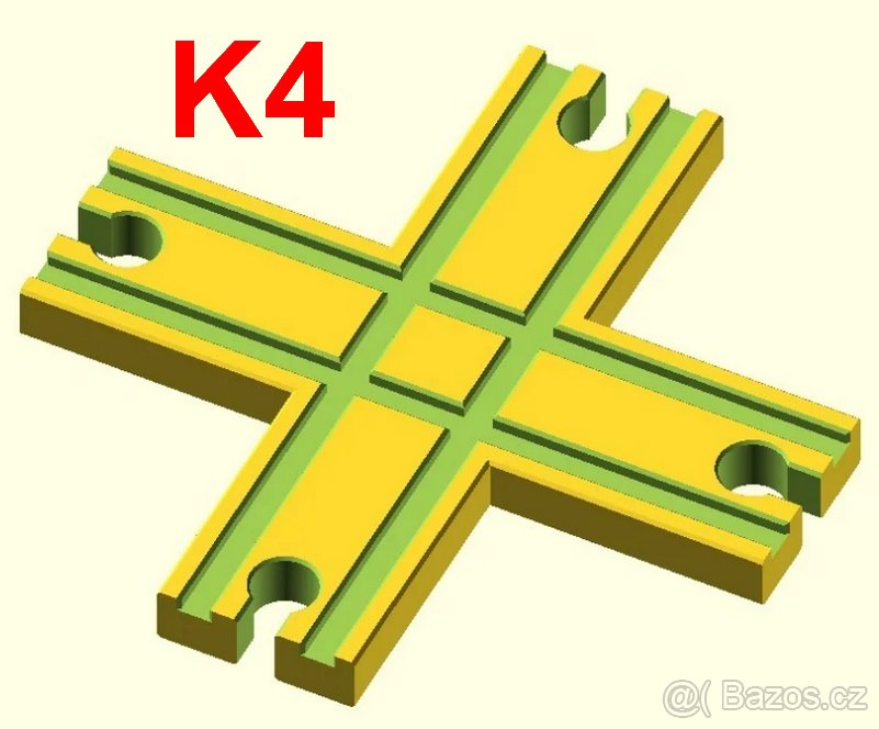 Vláčkodráha Brio, Lidl, Ikea - křížení kolejí - 4