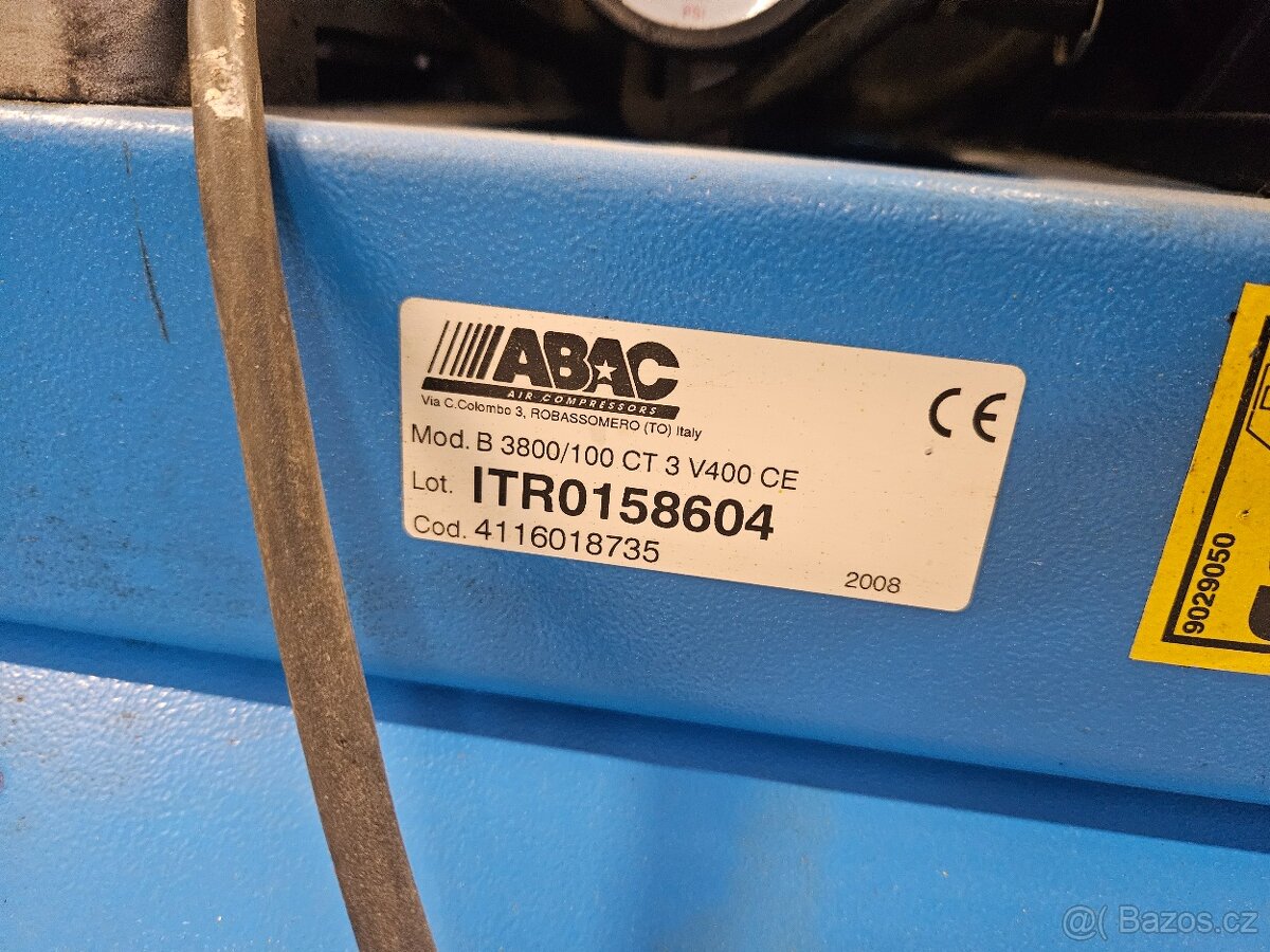 Pístový kompresor ABAC 100 HP 3 - 4