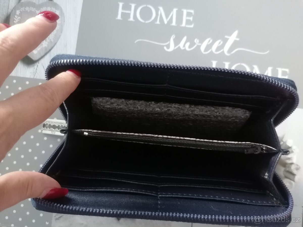 Peněženka Philipp Plein modrá - 4