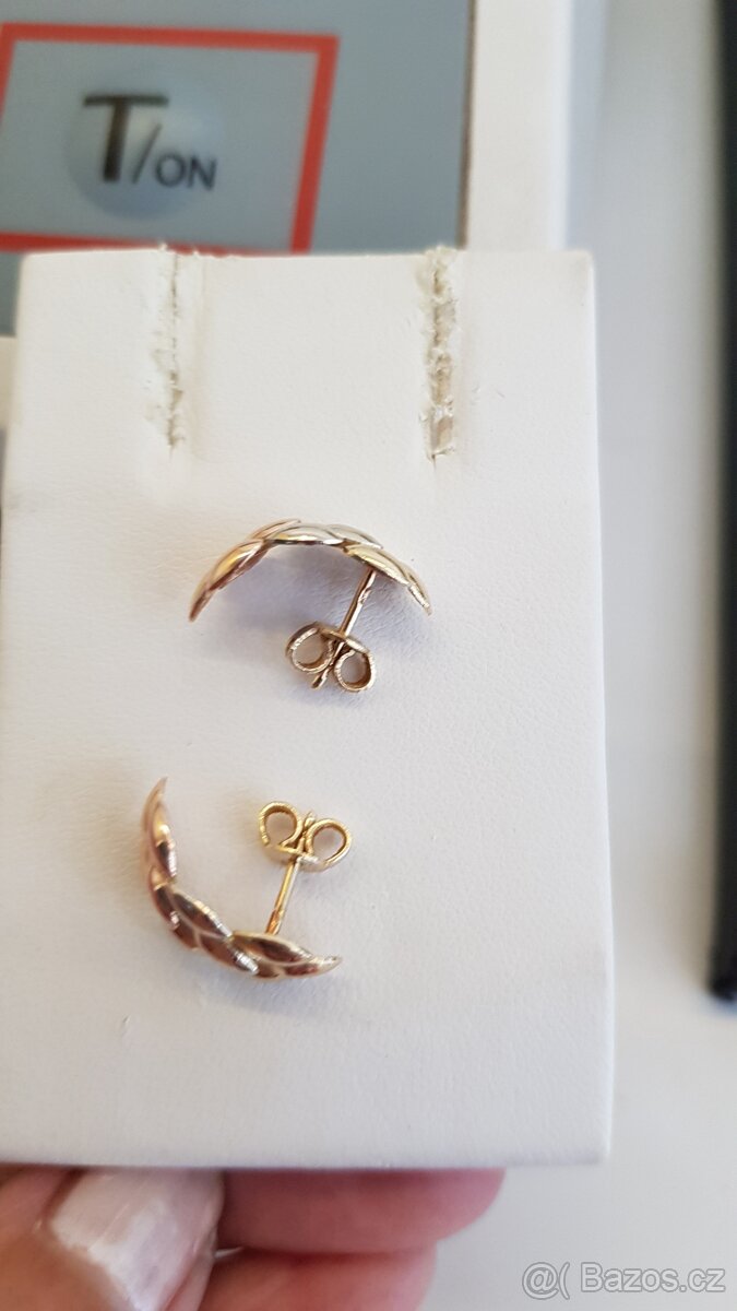 Náušnice zlaté 14k - 4