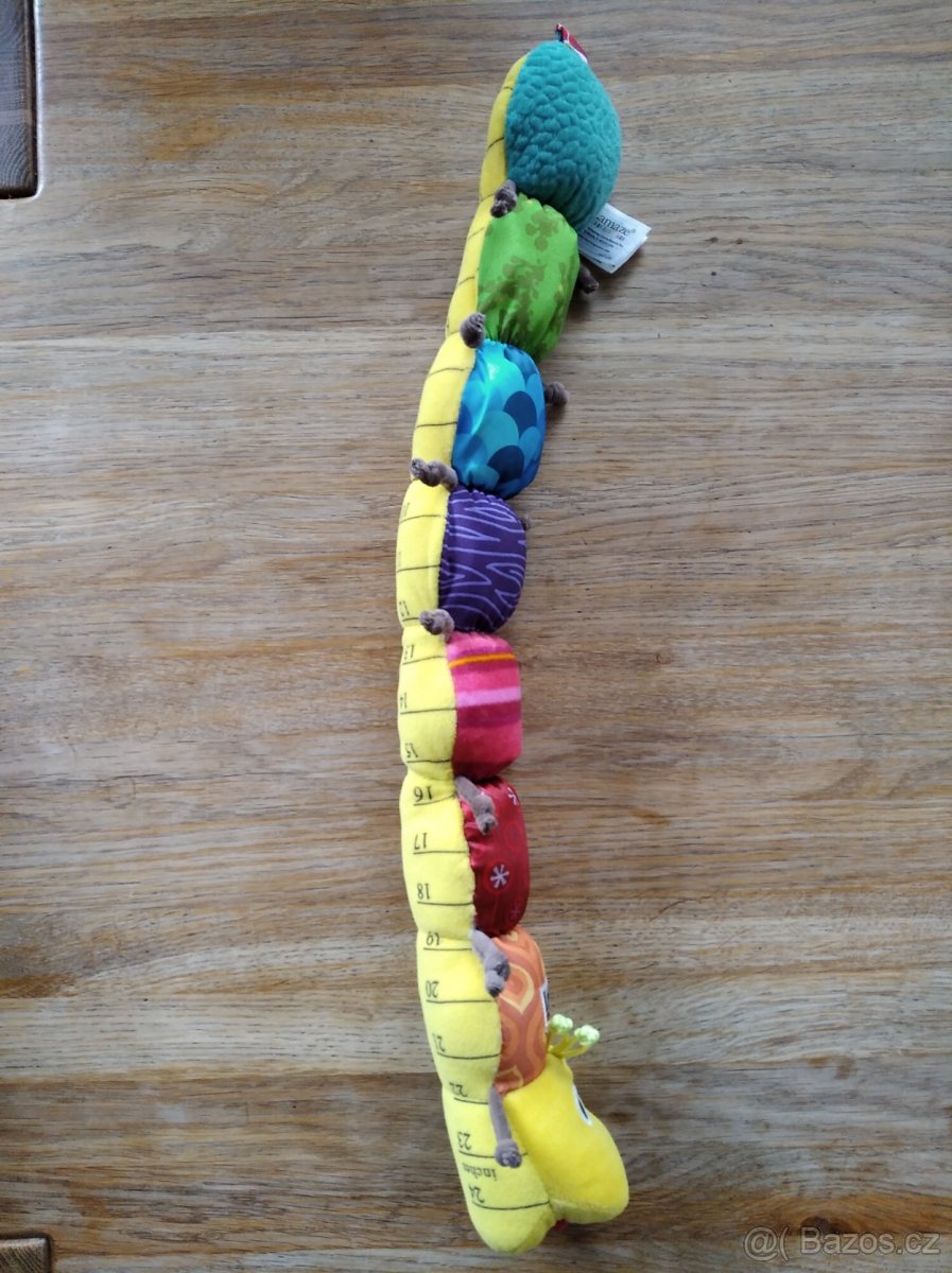 Textilní pestrobarevná housenka LAMAZE - 4