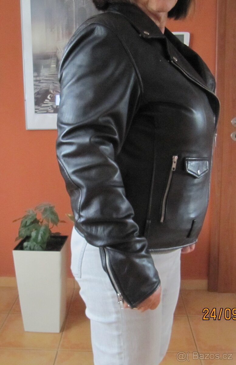 Dámská kožená bunda - 4