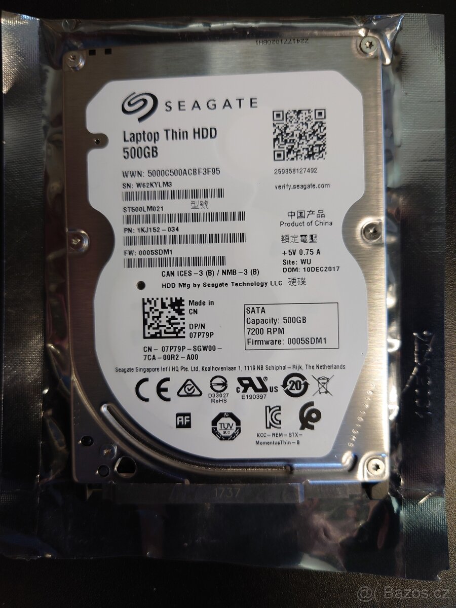 Prodám dva kusy 2,5" HDD Seagate, Hitachi do notebooku. - 4