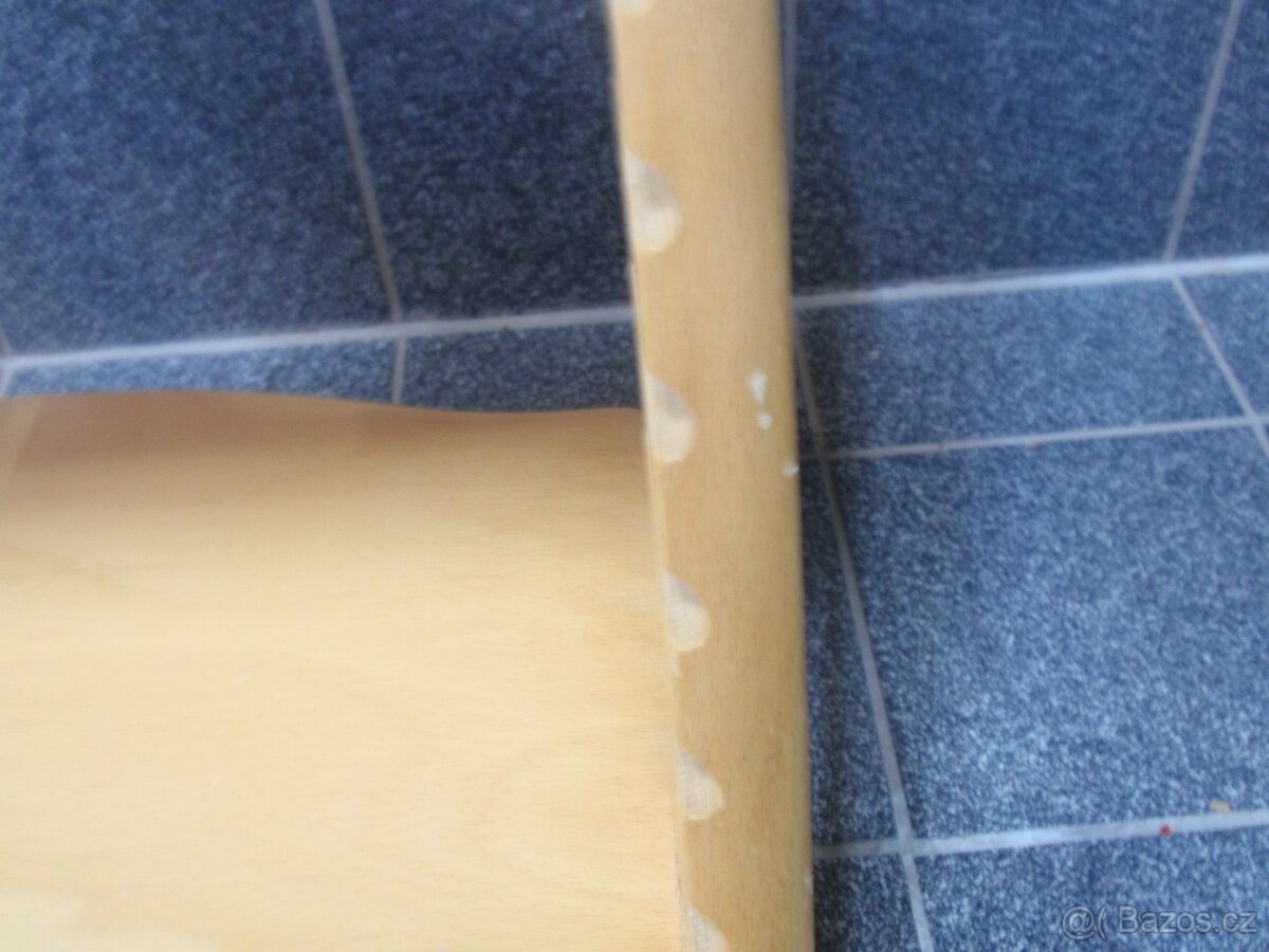 KRÁSNÁ MASIVNÍ DŘEVĚNÁ ROSTOUCÍ ŽIDLE STOKKE TRIPP TRAPP - 4