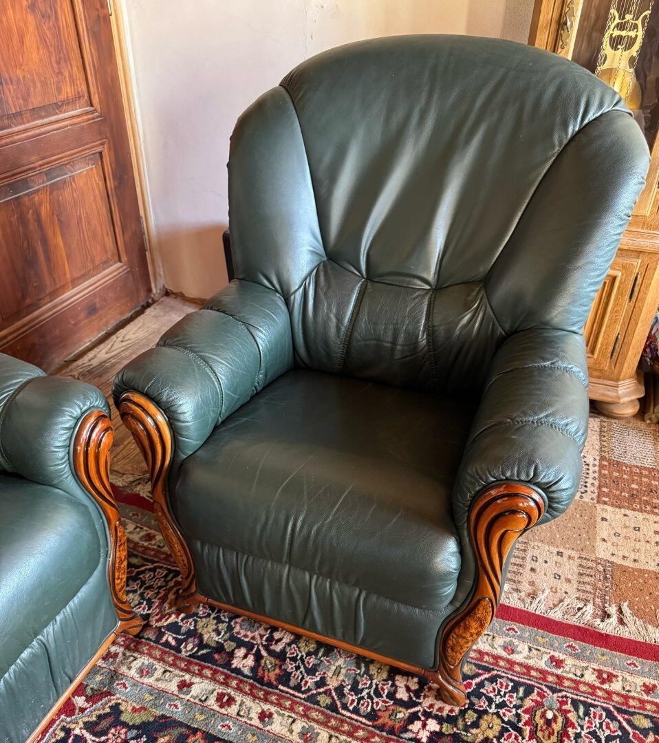 Luxusni italská kožená sedací souprava 3+1+1, 4094 - 4