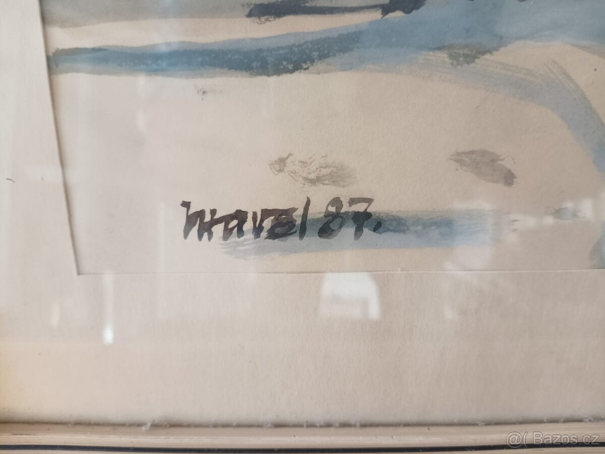 OBRAZ AKVAREL MALÍŘ JIŘÍ HAVEL - 4