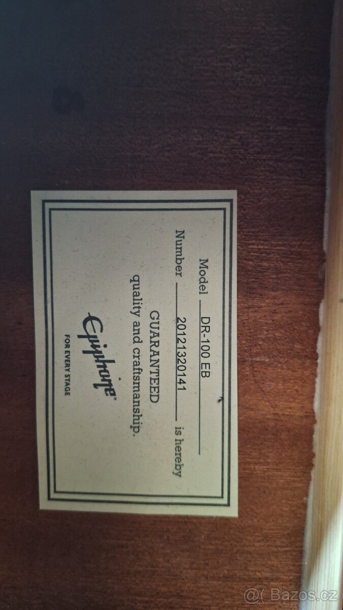 Kytara Epiphone DR 100 EB poškozená - 4