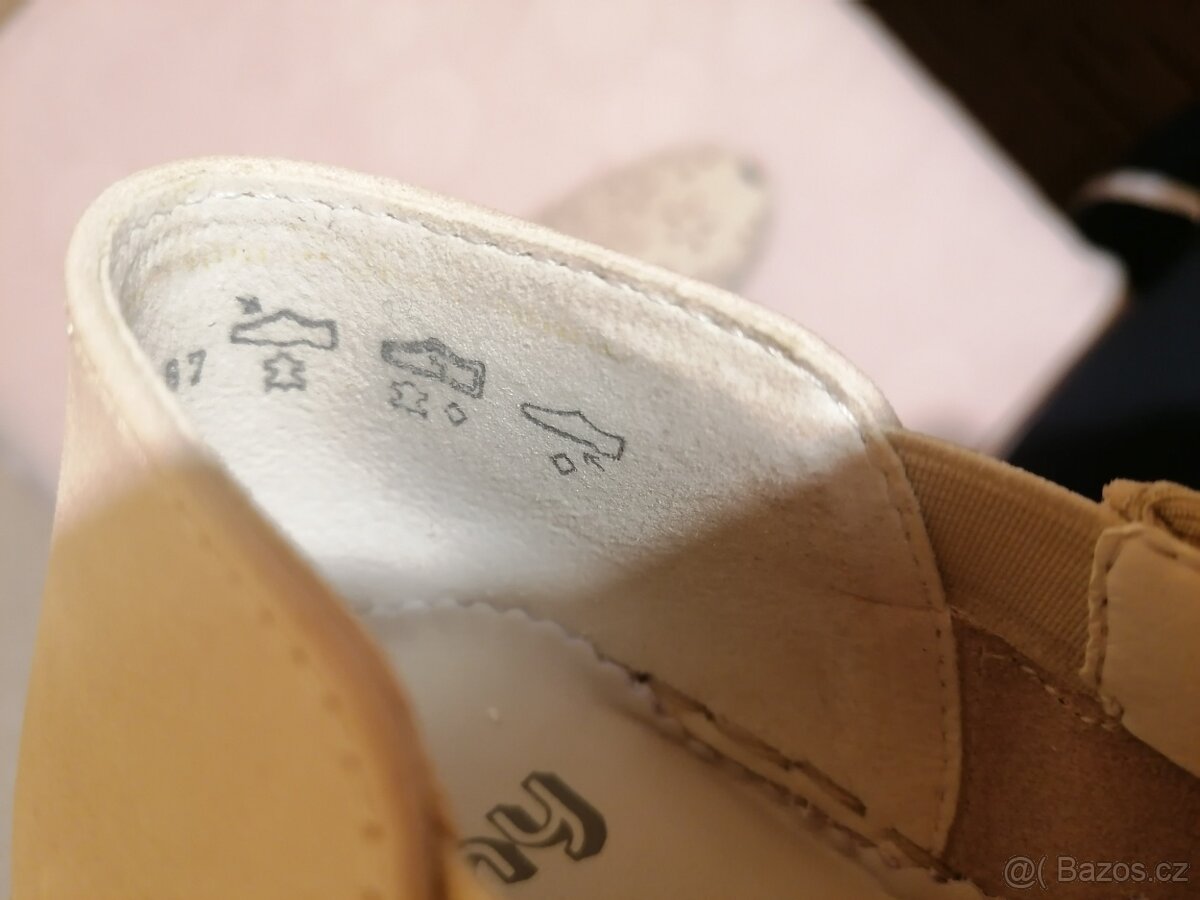 Boty kožené, vel. 6,5 - NOVÉ - 4