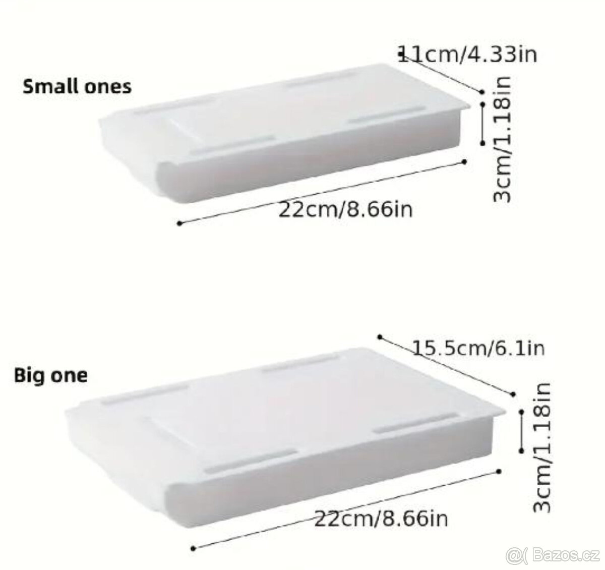 SAMOLEPÍCÍ ZÁSUVKY POD STŮL 2ks - 4