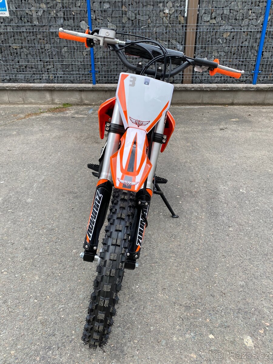 Pitbike Zuumav S3 125cc 14/12 (poloautomat) - oranžová