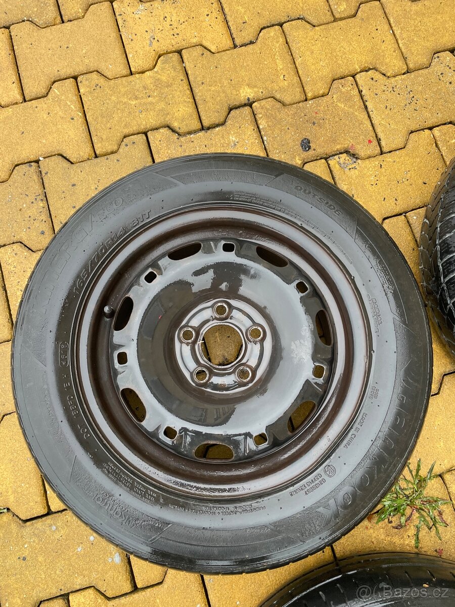 Plechová kola 5x100 R14, 165/70/14 - 4