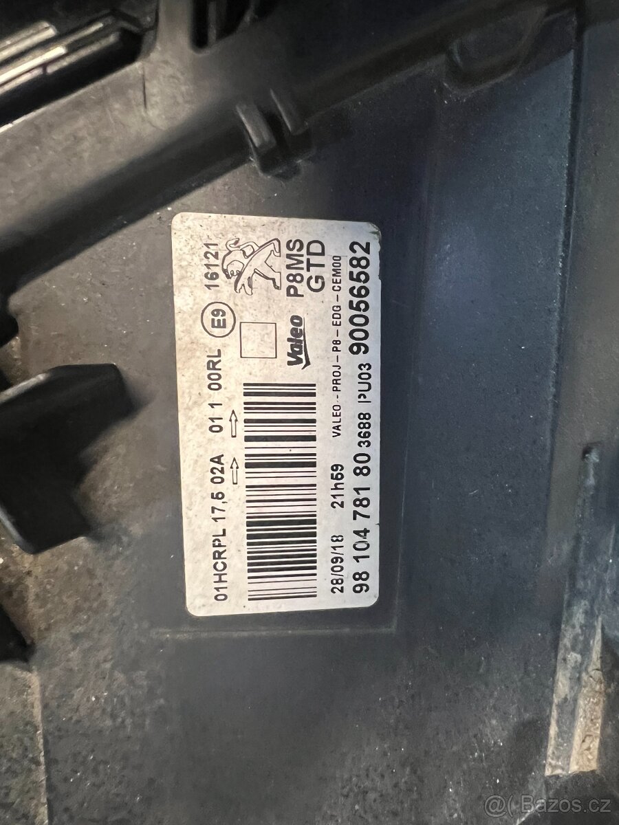 Přední světlomety Peugeot 3008 a 5008 halogenové - 4