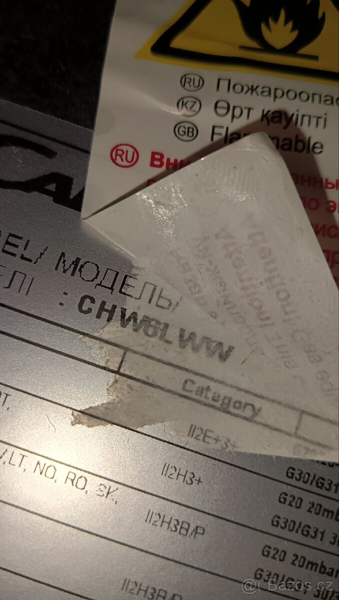 NOVÁ Plynová + PB varná deska CANDY CHW6LWW - 4