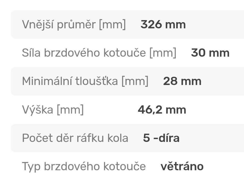 Přední kotouče jaguar S-type - 4