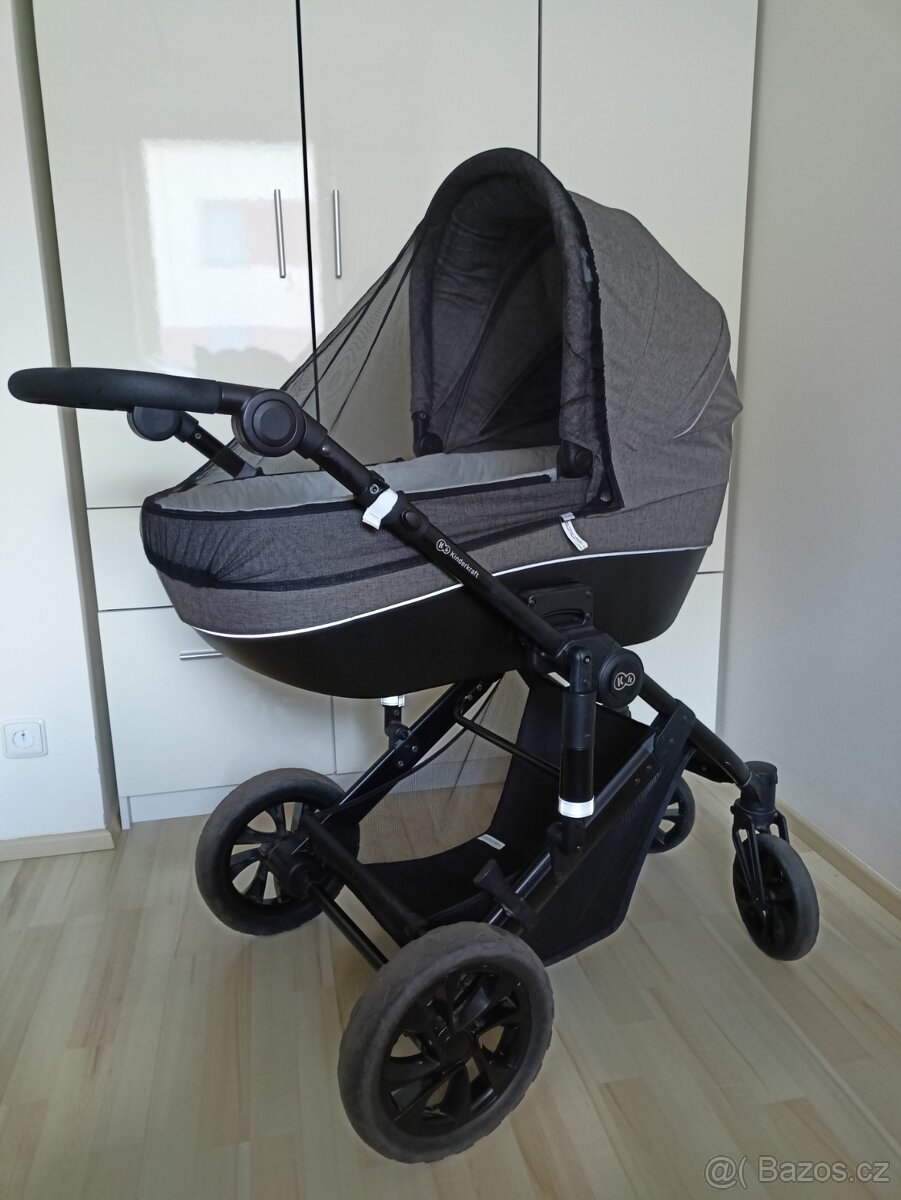 Kinderkraft Prime Lite šedý 2v1 2020 + příslušenství - 4
