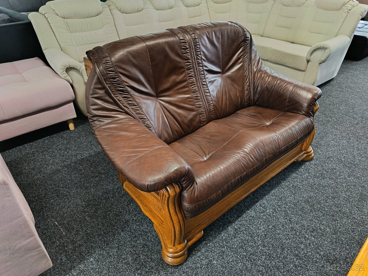 Sedací souprava 3 + 2 + 1 - kůže - 4