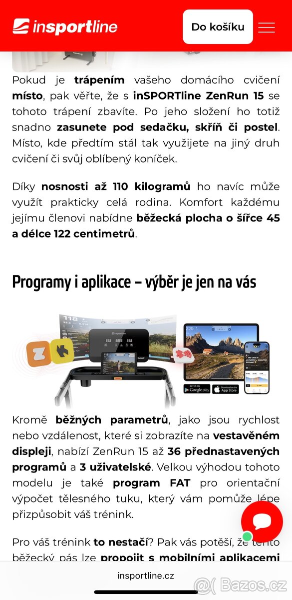 Běžecký pás InsportLine ZenRun 15 - 4