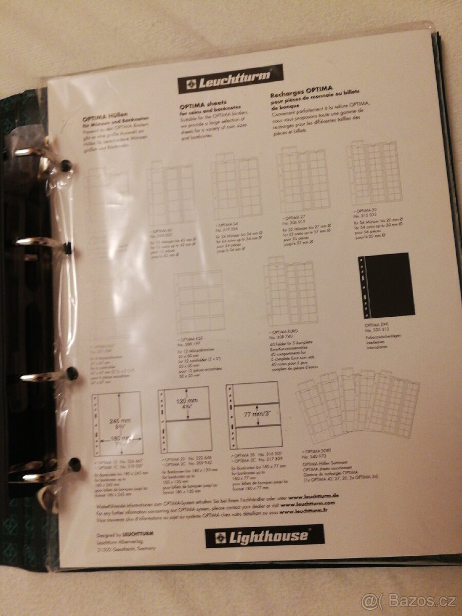 Pořadač na mince Leuchturm Optima zelený - 4