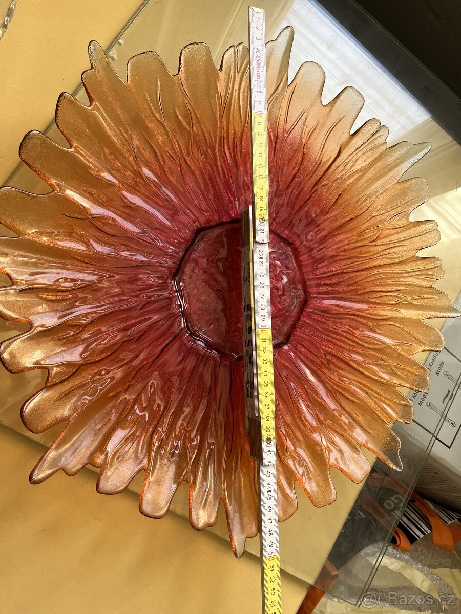 porcelan , brousene sklo, misa - 4