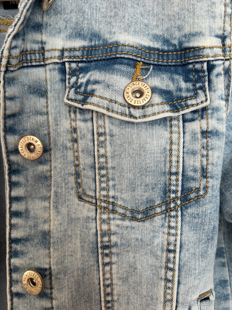 Dívčí jeansová bunda 11-12let (146) - 4