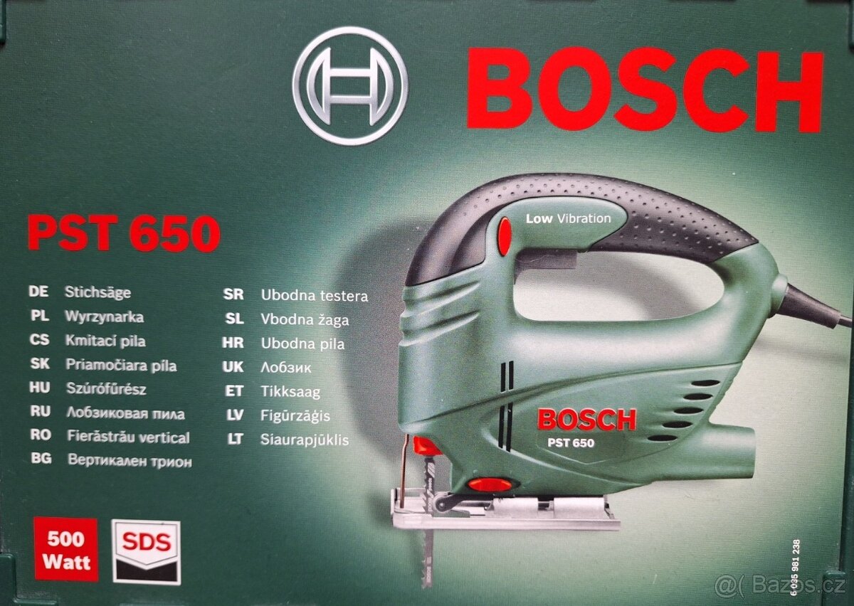 přímočará pila BOSCH PST 650 - 4