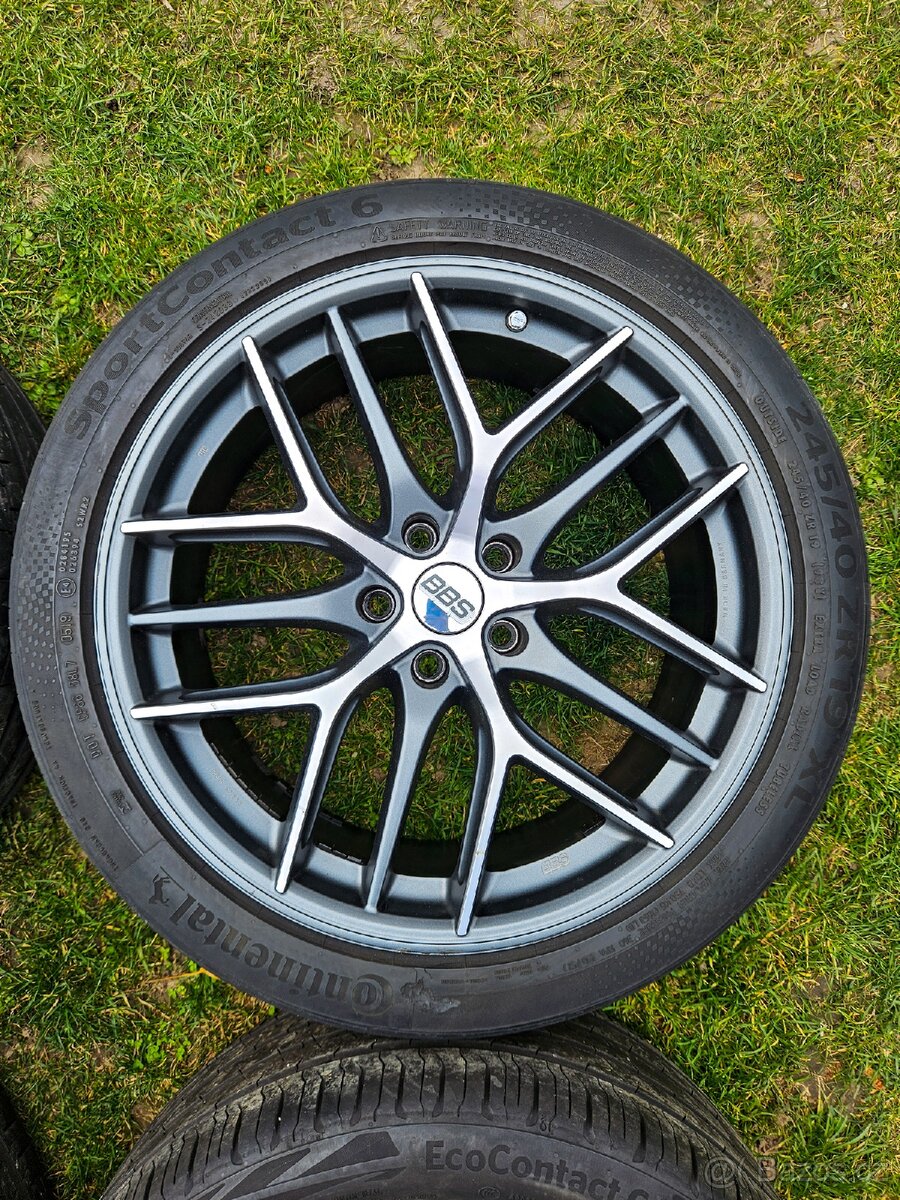 BBS CC-R R19 5x112 Graphite Diamondcut + TPMS - 4