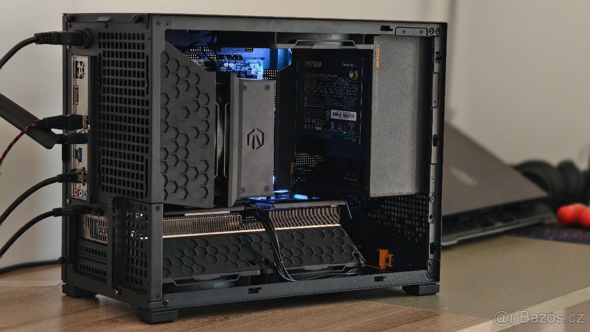 NOVÝ CUSTOM SILENT HERNÍ PC🔥 RX 9060 XT RYZEN 7500f počitač - 4