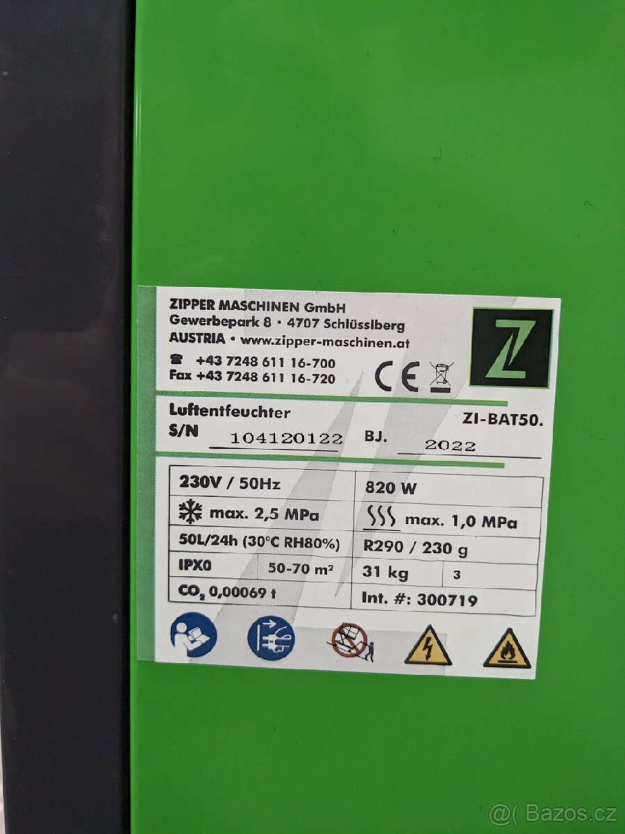 Půjčím vysoušeče vlhkosti - 50L/60L/24h - 4