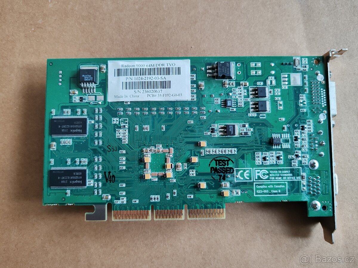 Grafická karta, Radeon 9000 64m ddr tvo - 4