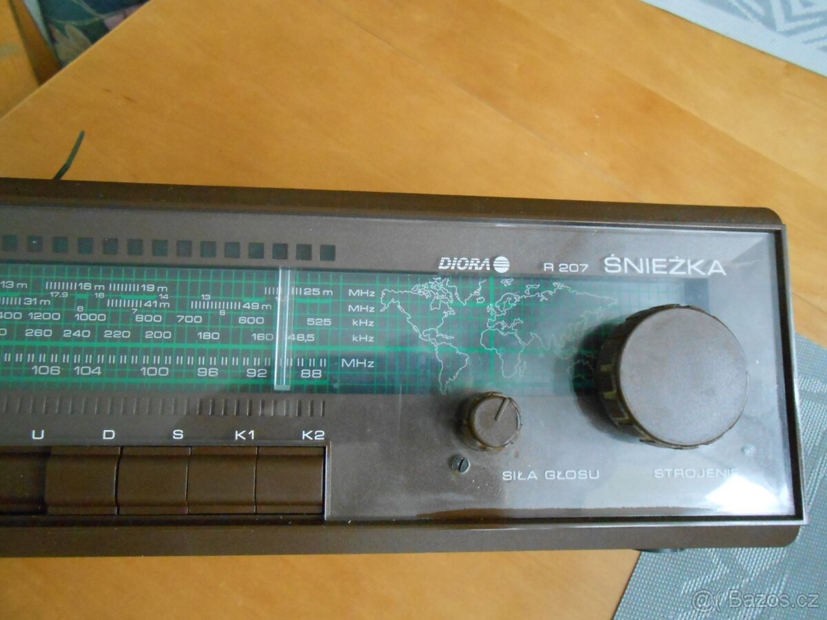 RETRO radio DIORA R207 SNIEŽKA - funkční - použité - foto - 4