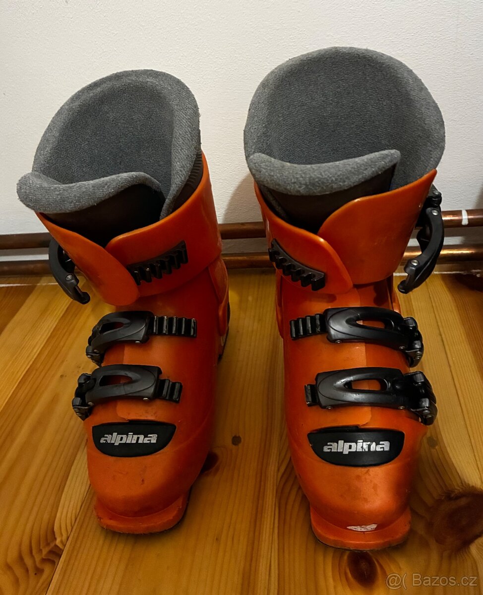 Použité dětské lyže 100 cm + použité boty 33 EU - 4