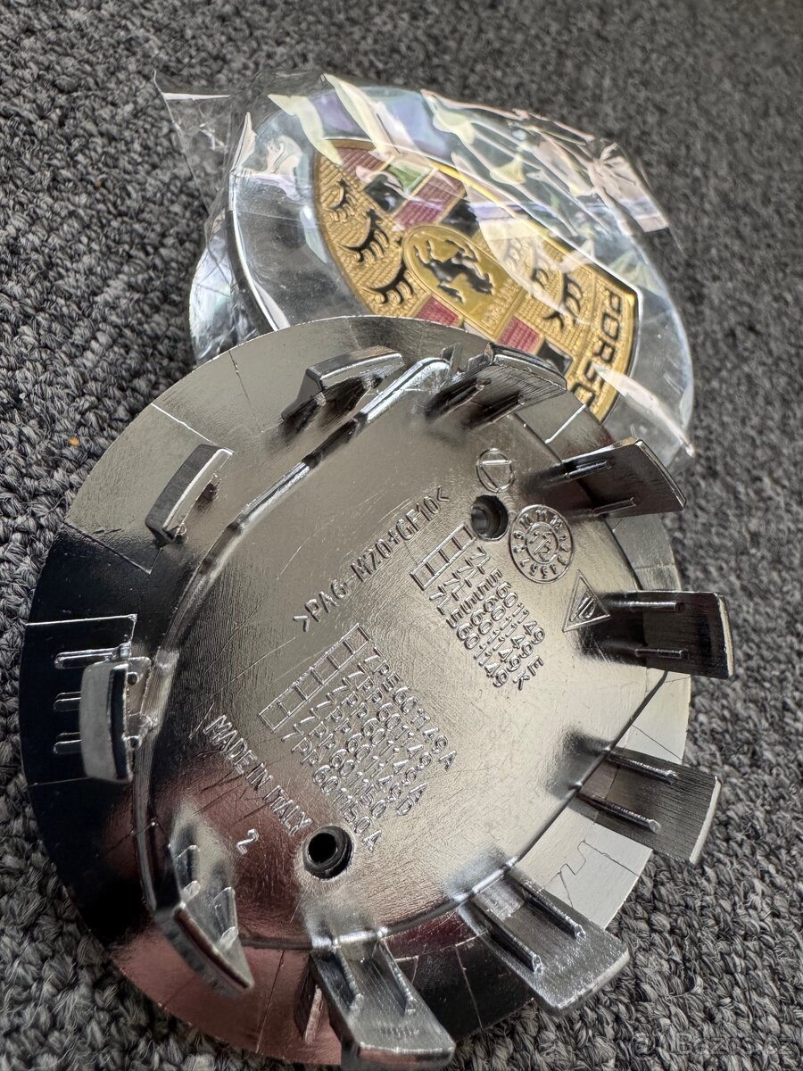 Pokličky chrom na Porsche, Macan, Cayenne, Boxter, Panamera - 4