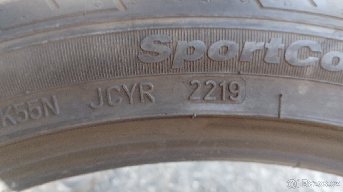 2ks letni pneu Fulda 225/40-18 vzorek okolo 4mm - 4