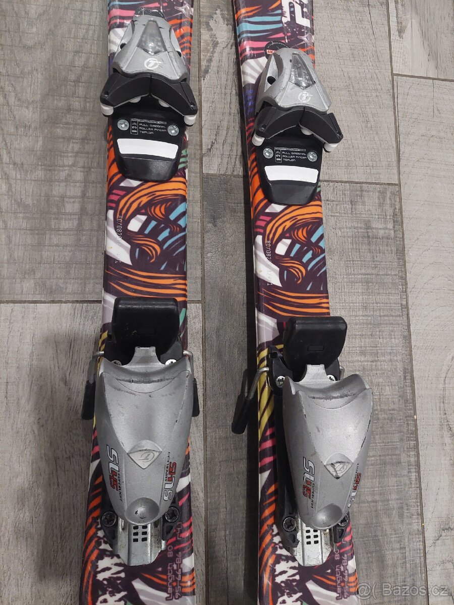 Dětské lyže 80cm, boty 17,5cm - 4