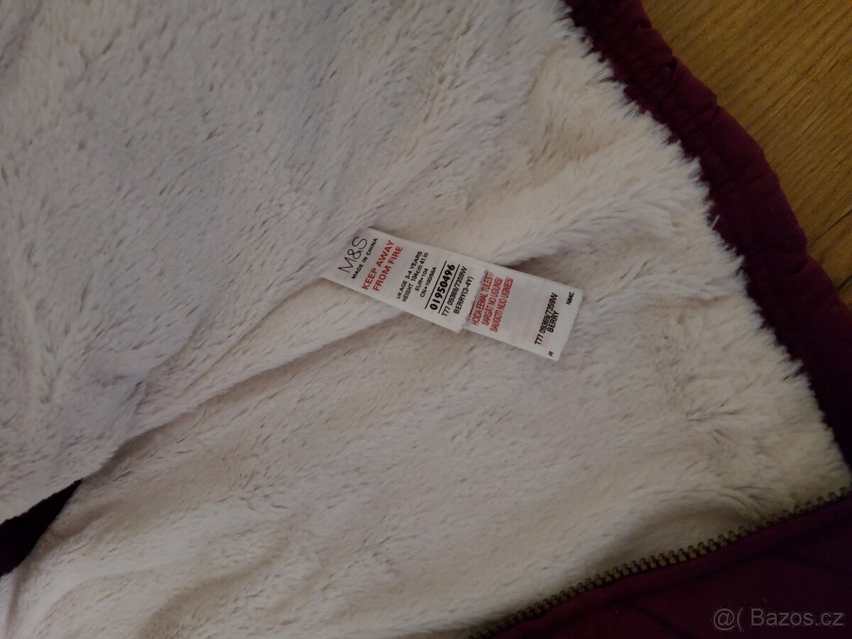 Zimní bunda Marks & Spencer vel. 104/110 - 4