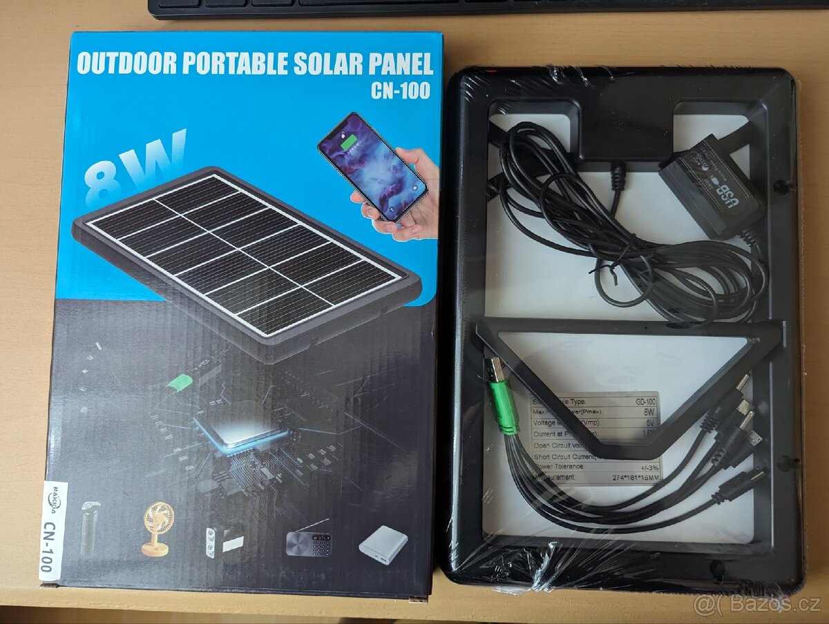 Solární panely 8W - 4