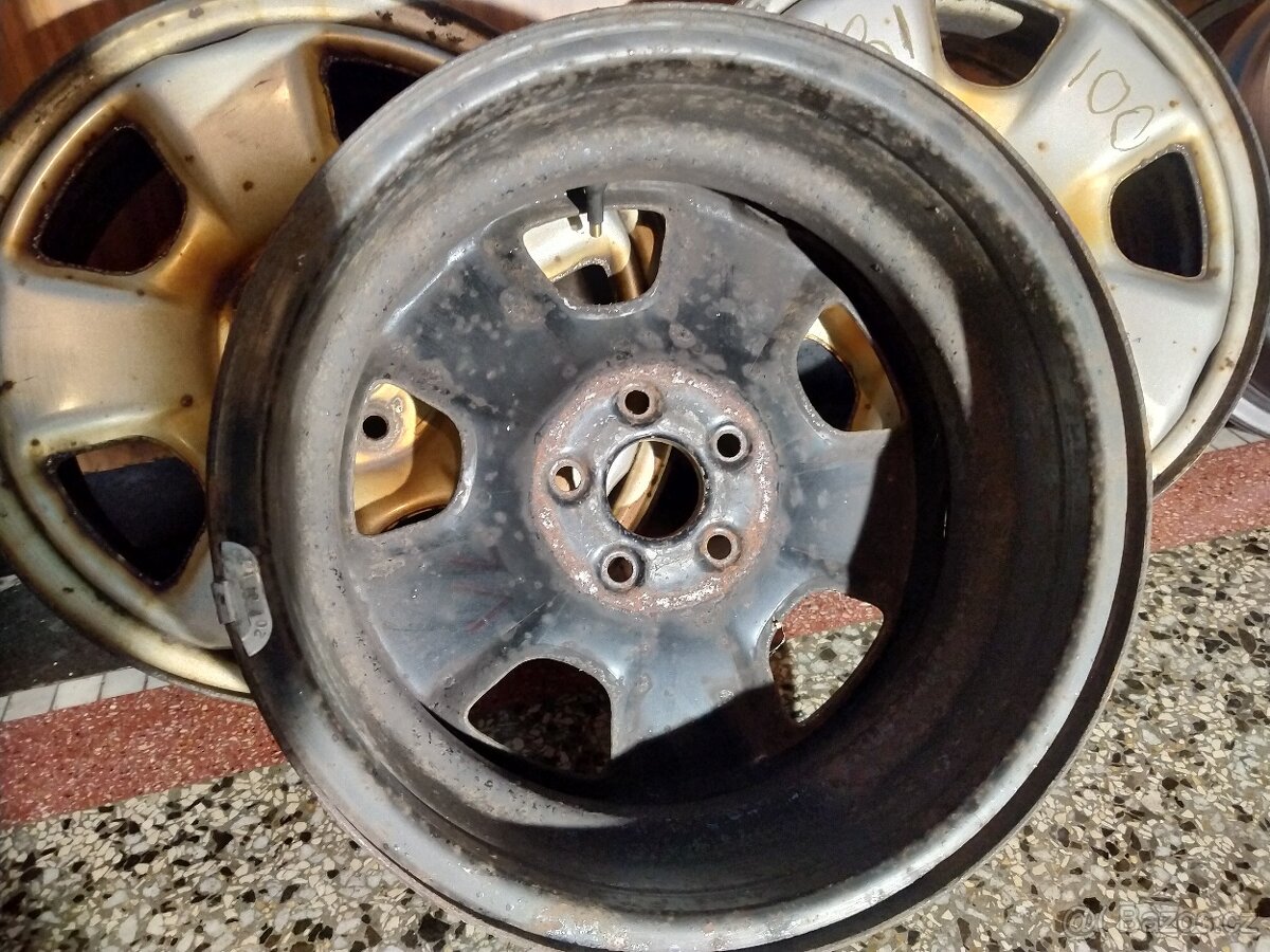 Ocelové disky 6Jx15, 5x100, ET 48 - 4