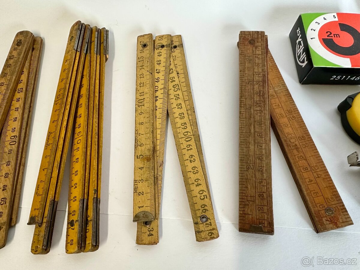 Sbírka měřidla metry 15 ks TOP sbírka - 4