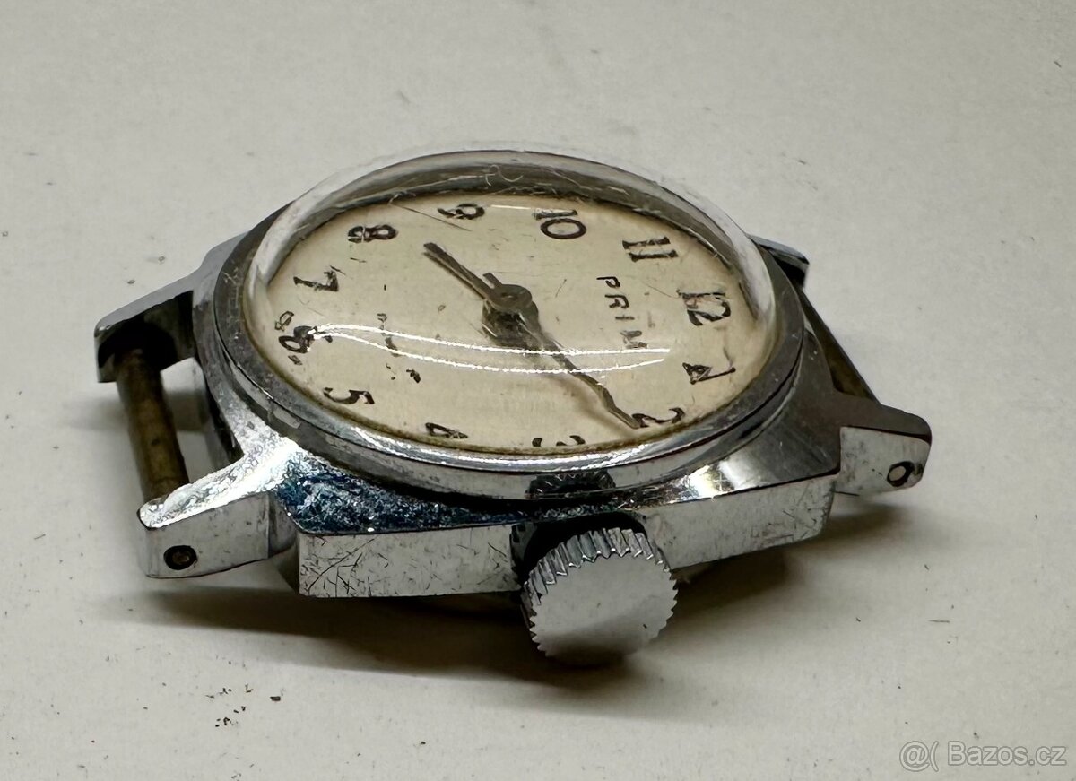 Náramkové hodinky mechanické PRIM NEfunkční - 4