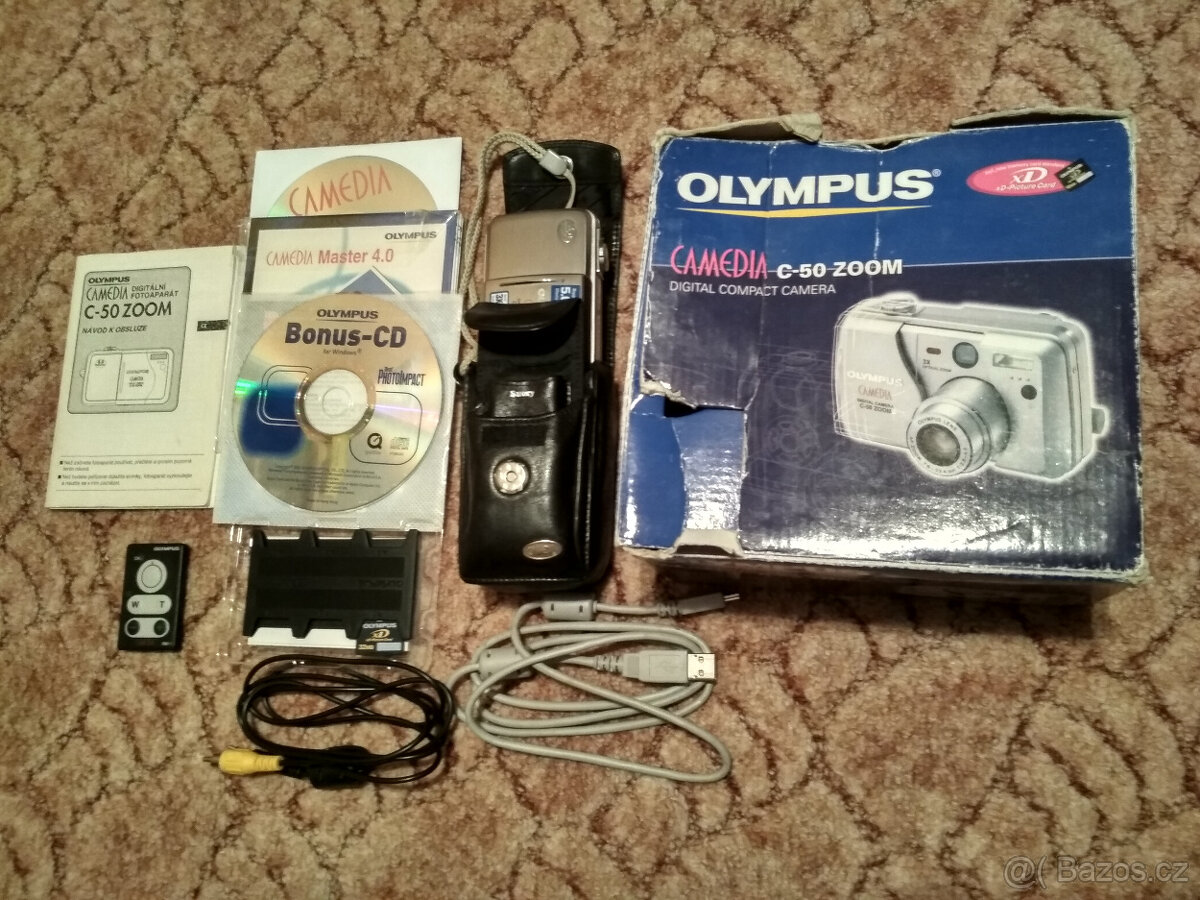 Olympus Camedia C-50 Zoom s komplet příslušenstvím - 4