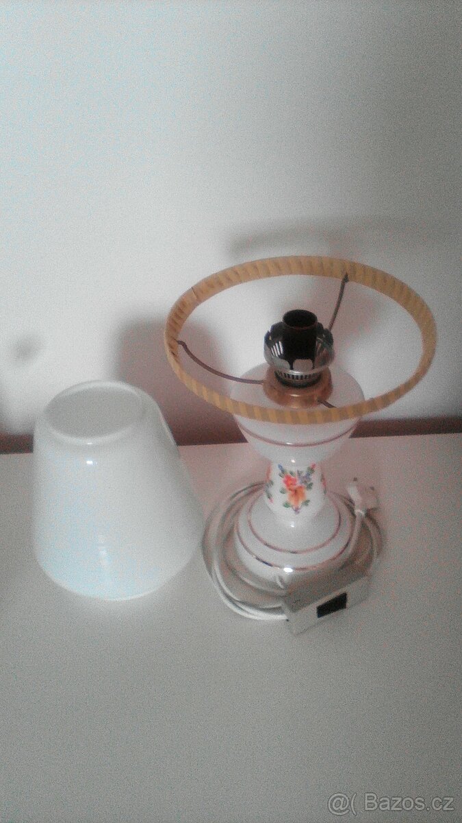 Retro - širmy (na lustr), lampa - el. stolní; LED; montážní - 4