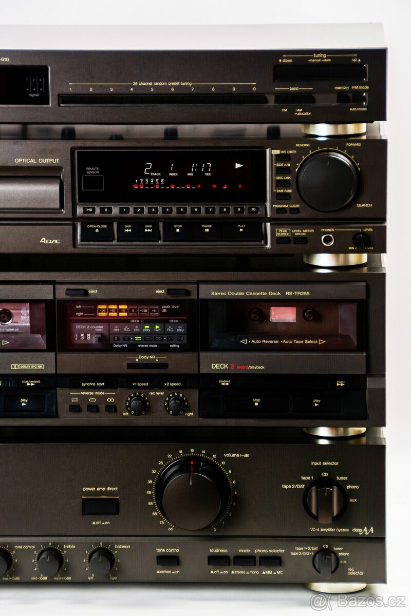 TECHNICS sestava/zesilovač, tapedeck, cd přehrávač, tuner - 4