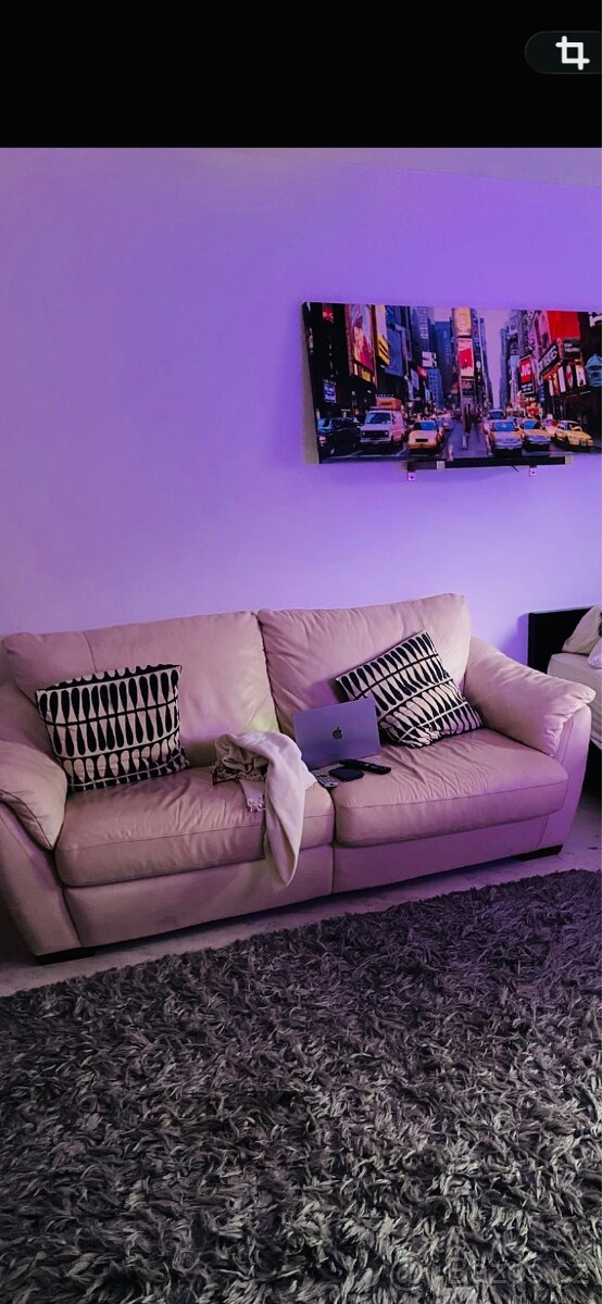 Kožený rozkládací gauč - 4